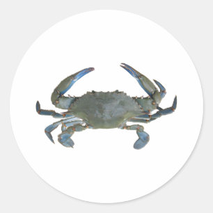 Blue "Jimmy" Crab Runder Aufkleber