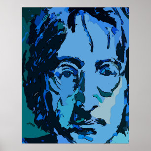 Blue John Abstrakt Poster