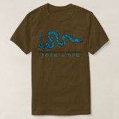 Blue Join oder Die T-Shirt (Design vorne)