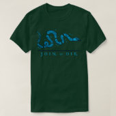 Blue Join oder Die T-Shirt (Design vorne)
