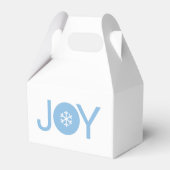 Blue Joy Christmas Favor Box Geschenkschachtel (Rückseite)