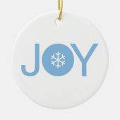 Blue Joy Christmas Keramik Ornament (Vorne)