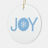 Blue Joy Christmas Keramik Ornament (Links)