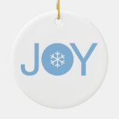 Blue Joy Christmas Keramik Ornament (Hinten)