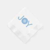 Blue Joy Christmas Napkin Serviette (Ecke)