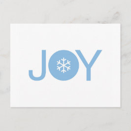 Blue Joy Christmas Postcard Postkarte