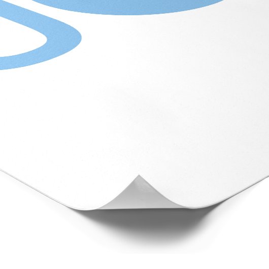 Blue Joy Christmas Poster (Ecke)