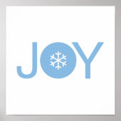 Blue Joy Christmas Poster (Vorne)