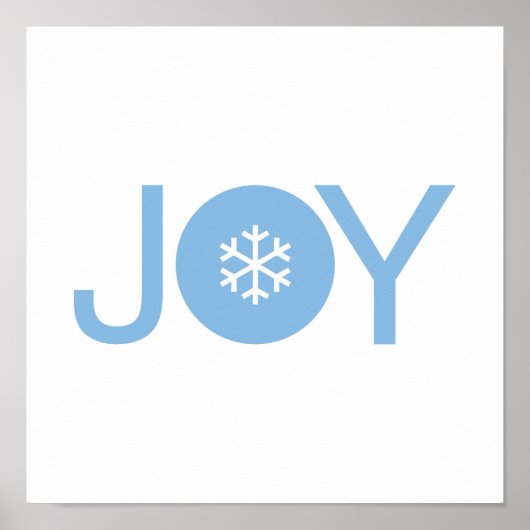 Blue Joy Christmas Poster (Vorne)