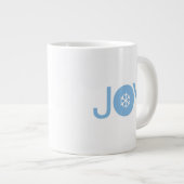 Blue Joy Christmas Riesenkaffee Tasse (Vorderseite Rechts)