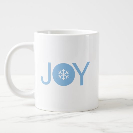 Blue Joy Christmas Riesenkaffee Tasse (Links)