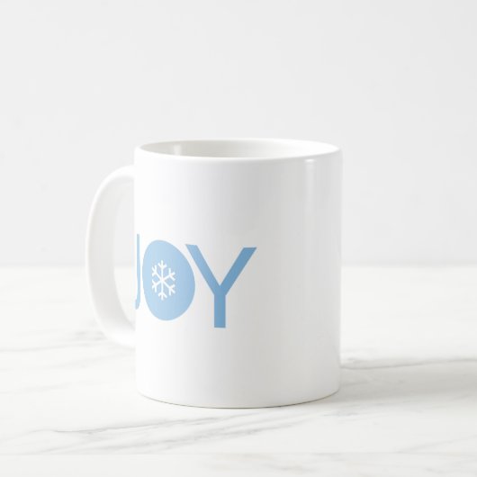 Blue Joy Christmas Tasse (Vorderseite Links)