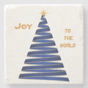 Blue Joy Christmas Untersetzer