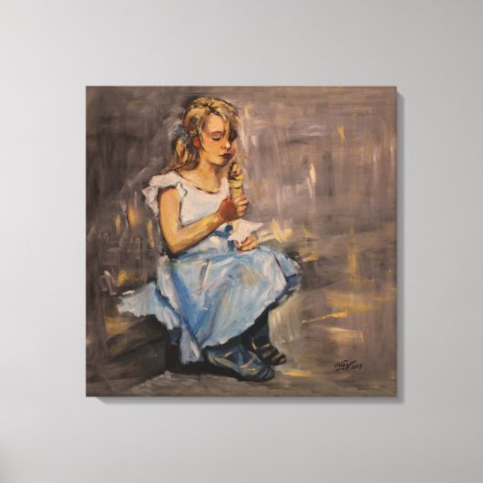 "Blue joy" - Stretched Canvas Print Leinwanddruck (Vorderseite)