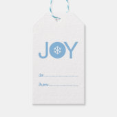 Blue Joy Weihnachtsgeschenke Tags Geschenkanhänger (Vorderseite)