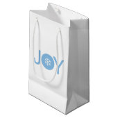 Blue Joy Weihnachtsgeschenktasche Kleine Geschenktüte (Vorderseite Schrägansicht)
