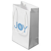 Blue Joy Weihnachtsgeschenktasche Kleine Geschenktüte (Rückseite Schrägansicht)