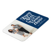 Blue Joyeux Noël et Bonne Année Weihnachtsgebäck F Magnet (Linke Seite)