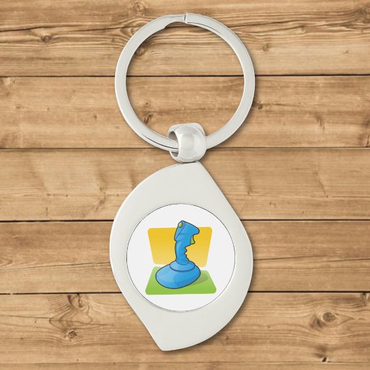 Blue Joystick Schlüsselanhänger