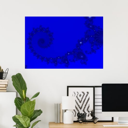 Blue Julia Spiral Poster (Heimbüro)