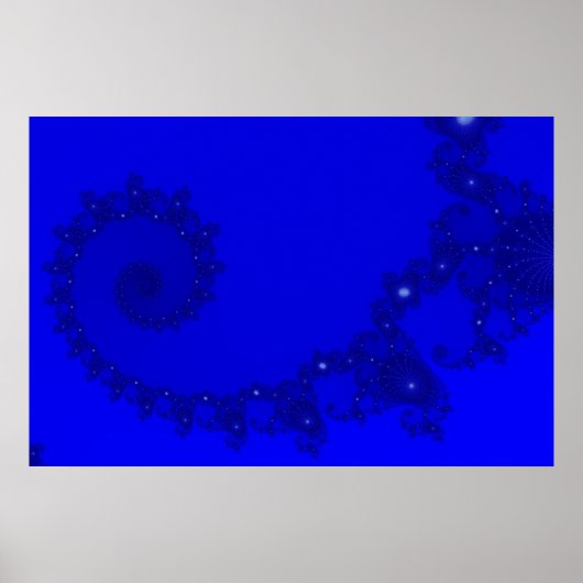 Blue Julia Spiral Poster (Vorne)