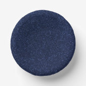 Blue July 4. Glitzer Pappteller (Vorderseite)