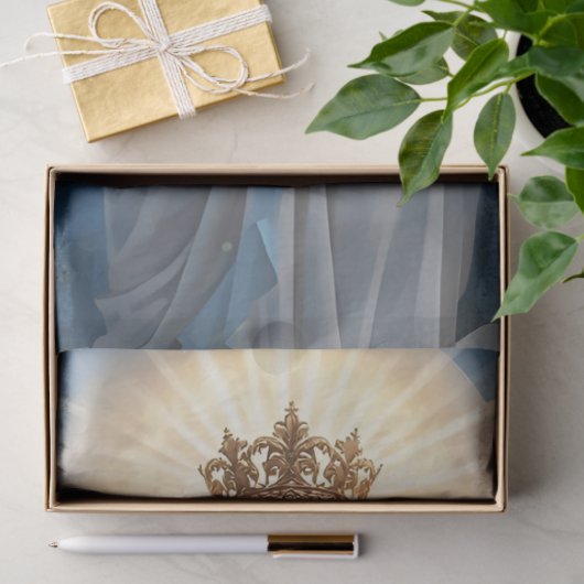 Blue Jungfrau Mary Himmlisch Seidenpapier (Geschenk)