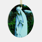 Blue Jungfrau Mary Statue Ornament (Rechts)