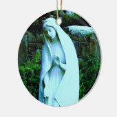 Blue Jungfrau Mary Statue Ornament (Links)