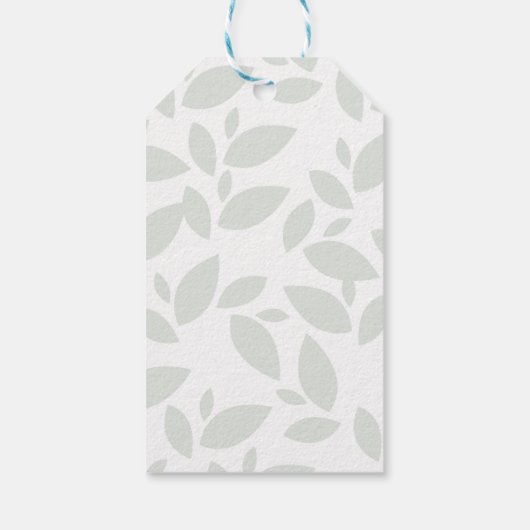 Blue Jungle Monkey Gift Tag Geschenkanhänger (Rückseite)