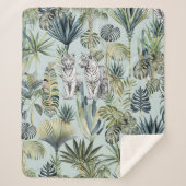 Blue Jungle White Tigers Sherpadecke (Vorderseite)
