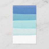 Blue Juwelier Display Card Tintenschichten Visitenkarte (Rückseite)