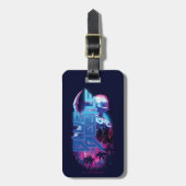 Blue Käfer Retrowave City Lights Gepäckanhänger (Vorderseite vertikal)