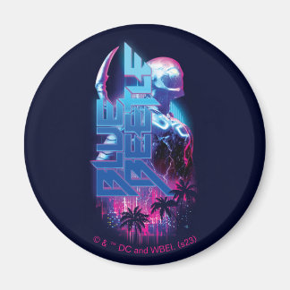 Blue Käfer Retrowave City Lights Magnet
