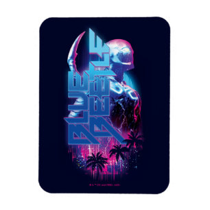 Blue Käfer Retrowave City Lights Magnet