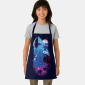 Blue Käfer Retrowave City Lights Schürze (Insitu)