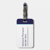 Blue Käfer Retrowave City Sunset Gepäckanhänger (Rückseite vertikal)