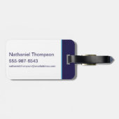 Blue Käfer Retrowave City Sunset Gepäckanhänger (Rückseite horizontal)