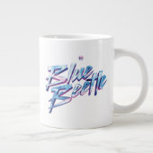 Blue Käfer Retrowave City Sunset Jumbo-Tasse (Rechts)