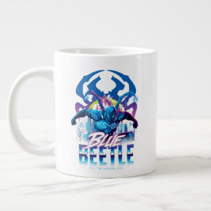 Blue Käfer Retrowave City Sunset Jumbo-Tasse