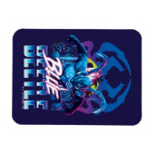 Blue Käfer Retrowave City Sunset Magnet (Horizontal)