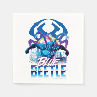 Blue Käfer Retrowave City Sunset Serviette