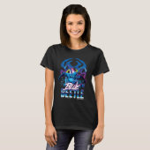 Blue Käfer Retrowave City Sunset T-Shirt (Vorne ganz)