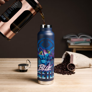 Blue Käfer Retrowave City Sunset Trinkflasche