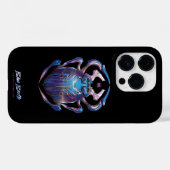 Blue Käfer Scarab Theatrales Poster Case-Mate iPhone Hülle (Rückseite (Horizontal))