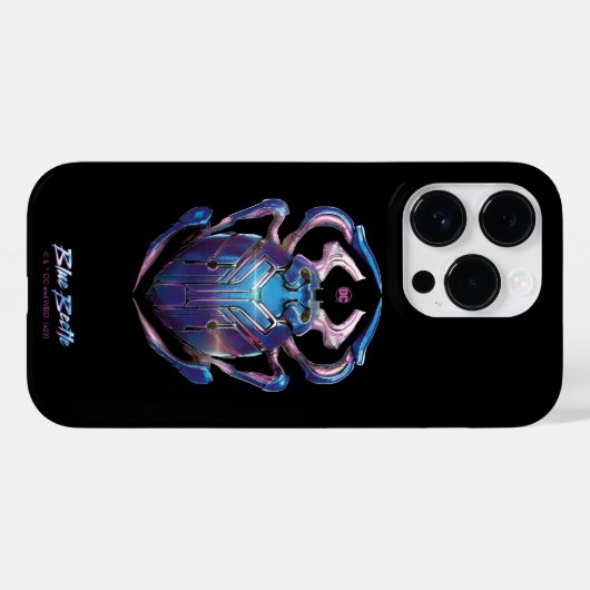 Blue Käfer Scarab Theatrales Poster Case-Mate iPhone Hülle (Rückseite (Horizontal))