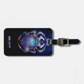 Blue Käfer Scarab Theatrales Poster Gepäckanhänger (Vorderseite horizontal)