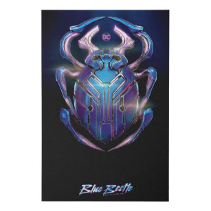 Blue Käfer Scarab Theatrales Poster Künstlicher Leinwanddruck