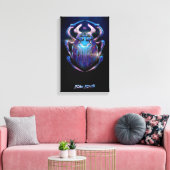 Blue Käfer Scarab Theatrales Poster Leinwanddruck (Insitu (Wohnzimmer))