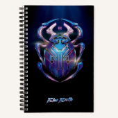 Blue Käfer Scarab Theatrales Poster Notizblock (Vorderseite)